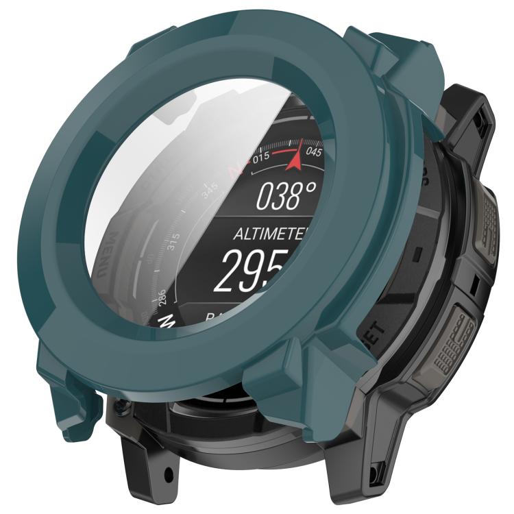Tempered Film Integrated PC Watch Protective Case, For Garmin Instinct 3 AMOLED / Solar 50mm, For Garmin Instinct 3 AMOLED / Solar 45mm
