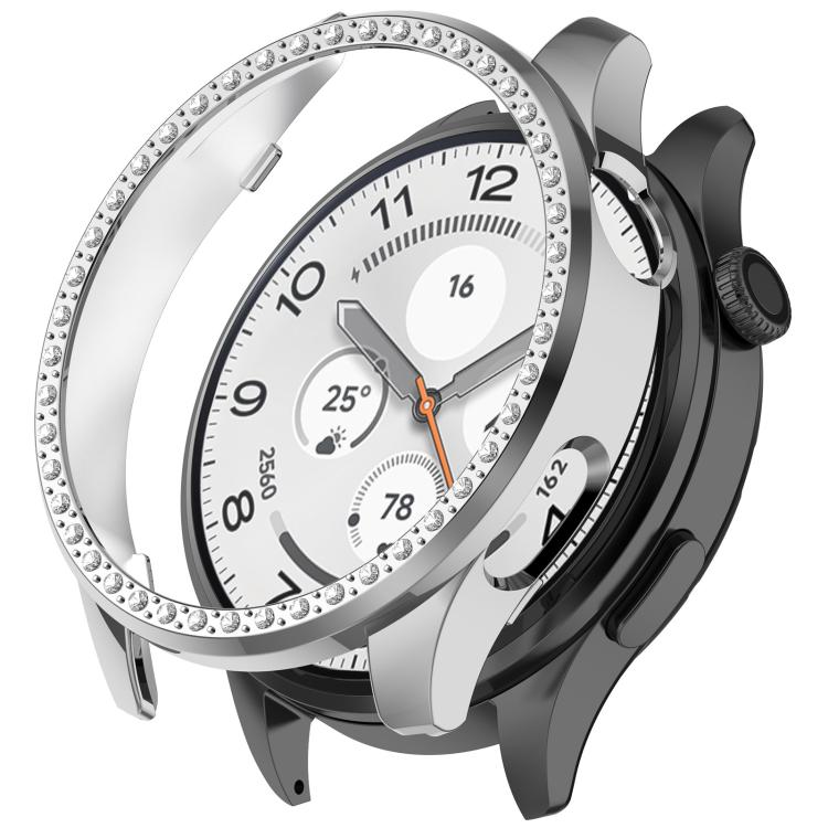 Single Row Diamond Half Coverage Hollow PC Watch Protective Case, For Xiaomi Watch S5 46mm