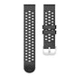 Perforated Wave Textured Silicone Watch Band, 20mm