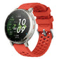 Perforated Wave Textured Silicone Watch Band, 20mm