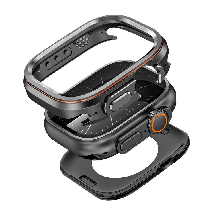 Light Circle Style Metal Watch Protective Case, For Apple Watch Ultra 4 / 3 / 2 / 1 49mm