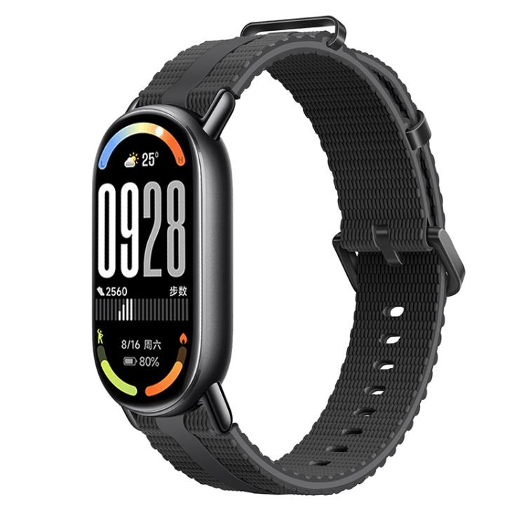 Line Pattern Silicone Watch Band, For Xiaomi Band 11 / 10 / 9 / 8