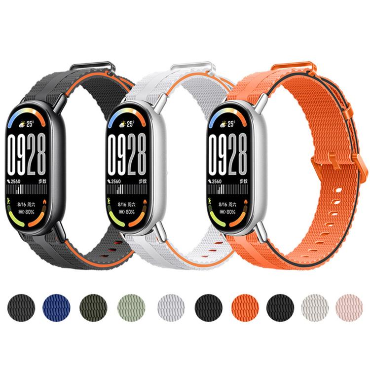 Line Pattern Silicone Watch Band, For Xiaomi Band 11 / 10 / 9 / 8