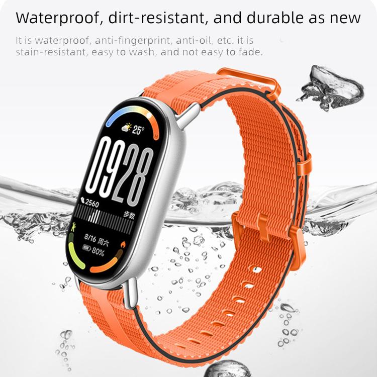 Line Pattern Silicone Watch Band, For Xiaomi Band 11 / 10 / 9 / 8