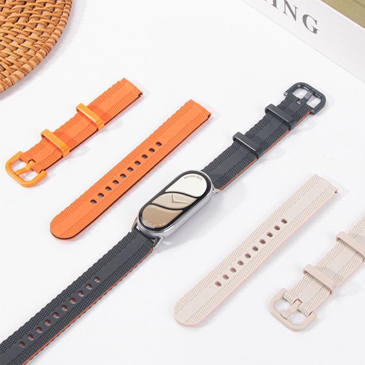 Line Pattern Silicone Watch Band, For Xiaomi Band 11 / 10 / 9 / 8