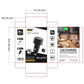 Car USB-C buck-boost charger product with dimensions diagram, centered charger