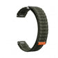 Press Button Quick Release Wave Texture Nylon Loop Watch Band, 18mm, 20mm, 22mm