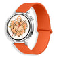 Lychee Pattern Magnetic Loop Silicone Watch Band, 18mm, 20mm, 22mm