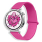 Lychee Pattern Magnetic Loop Silicone Watch Band, 18mm, 20mm, 22mm