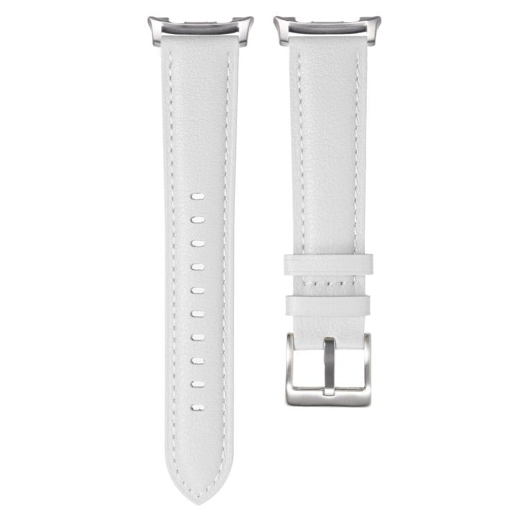 Pointed Tail Genuine Leather Watch Band, For Galaxy Watch9 / 8 / 8 Classic
