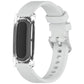 Spring Bar Style Clear Watch Case and Solid Color Silicone Watch Band, For Google Fitbit Air