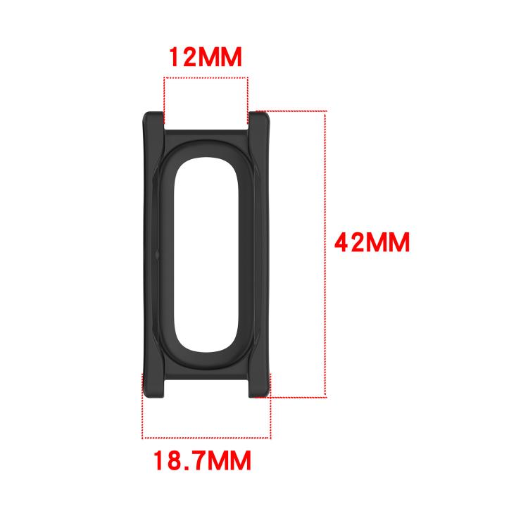 Spring Bar Style Clear Watch Case and Solid Color Silicone Watch Band, For Google Fitbit Air