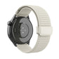 Mountain Pattern Loop Magnetic Buckle Silicone Watch Band, 22mm, 20mm