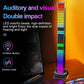Rechargeable 4D RGB Bluetooth rhythm light bar on stand, colorful LED column display