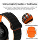 Press Button I-Shaped Magnetic Silicone Watch Band, 18mm, 20mm, 22mm
