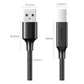 USB Type-A to square interface printer cable with length and connector size diagram