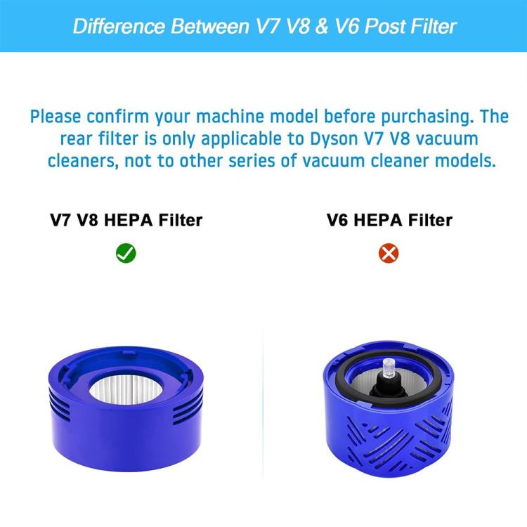 Two blue HEPA filter tops with vents and center pleated filter media