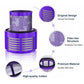Purple vacuum filter cartridge with vented top and layered mesh