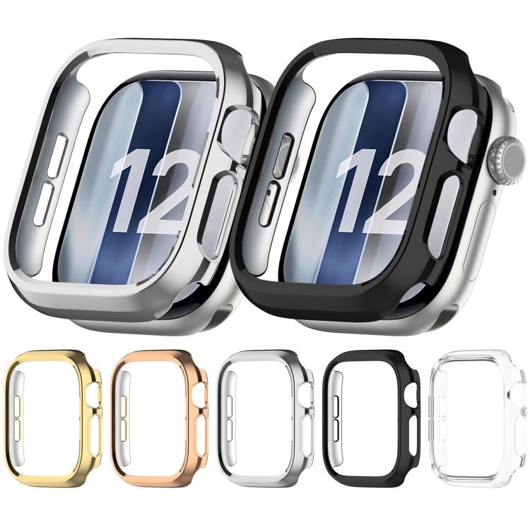 Half Coverage Hollow PC Watch Protective Case, For Apple Watch Series 12 Aluminum / Titanium 46mm, For Apple Watch Series 12 Ceramic 46mm, For Apple Watch Series 12 Aluminum / Titanium 42mm, For Apple Watch Series 12 Ceramic 42mm