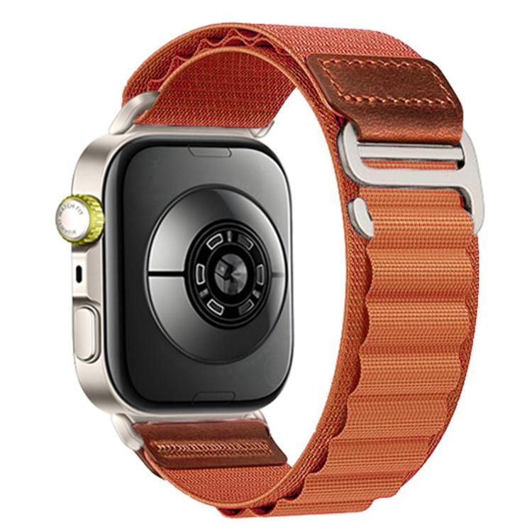 Retro Vegan Leather Label Silver Hook Alpine Nylon Loop Watch Band, For Huawei Watch Fit 5 / Fit 5 Pro / Fit 4