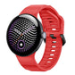 Wave Texture Solid Color Silicone Watch Band, For Google Pixel Watch 5 / 4 / 3 45mm