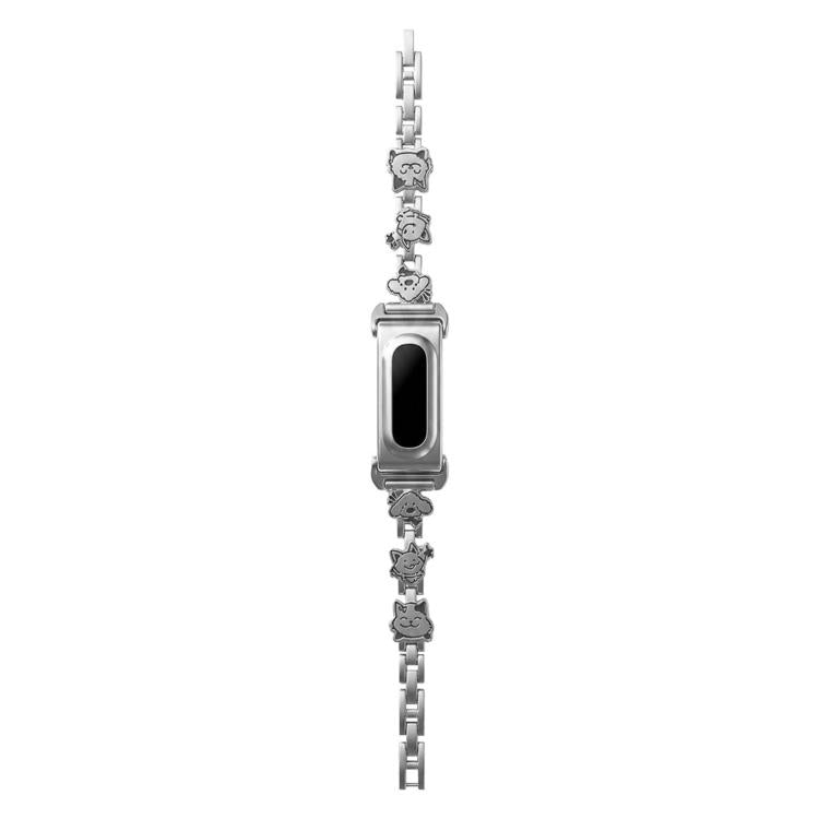 Metal Case Integrated Cats Dogs Design Zinc Alloy Watch Band, For Google Fitbit Air