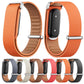 Smooth Buckle Closure Loop Genuine Leather Watch Band, For Google Fitbit Air