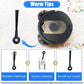 Robot side brush and base, black bristle brush with circular snap-fit connector