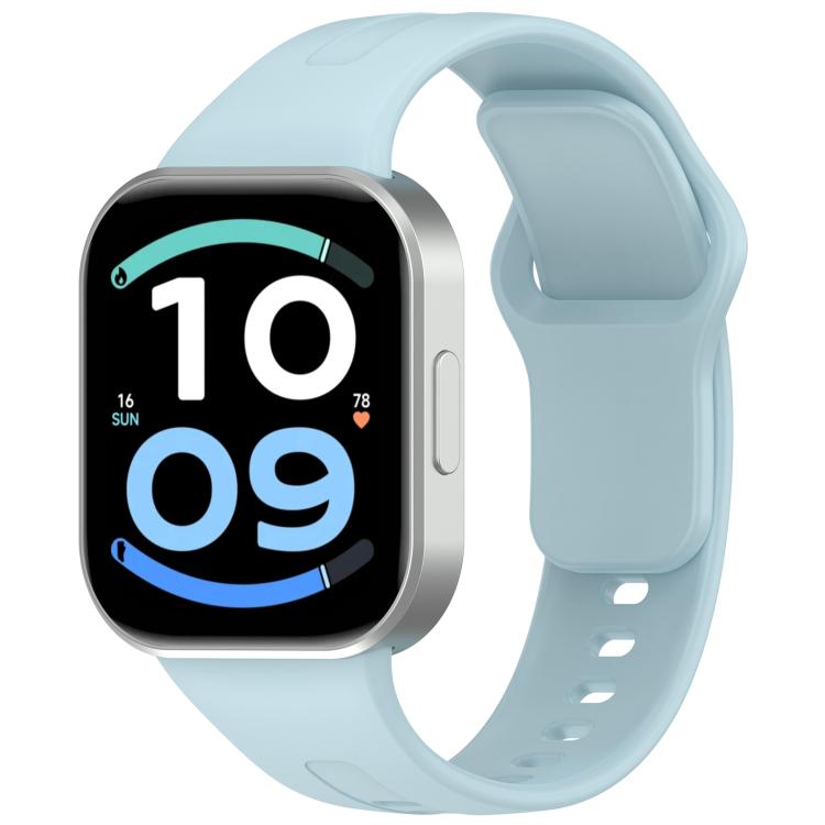 Flat Reverse Buckle Solid Color Silicone Watch Band, For Redmi Watch 6 Active