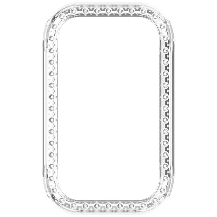 Diamond Half Coverage Hollow PC Watch Protective Case, For Xiaomi Smart Band 11 Active