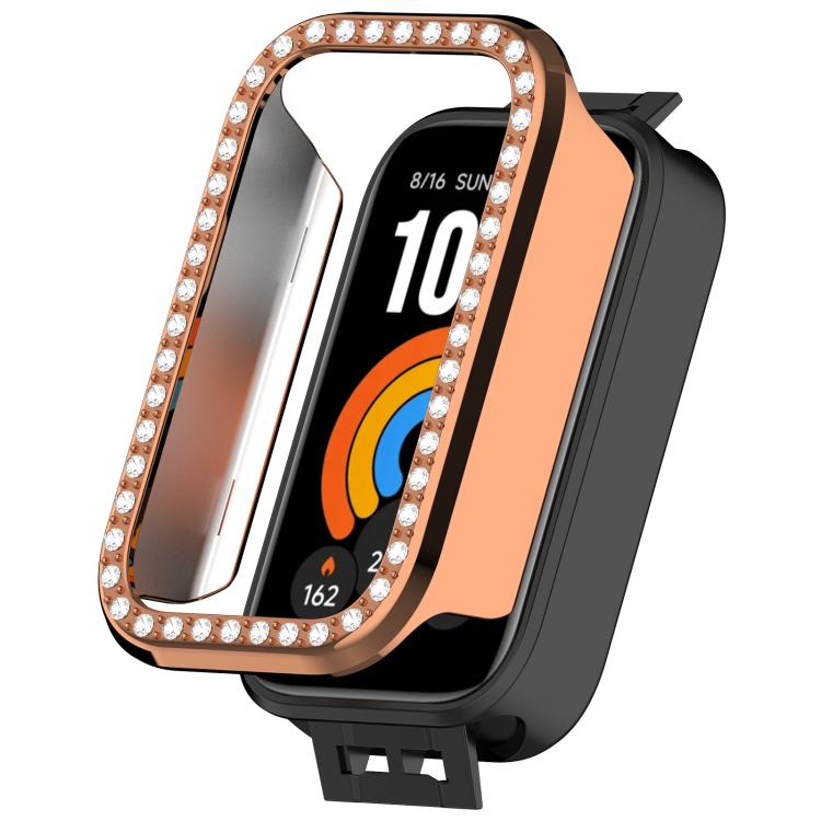 Diamond Half Coverage Hollow PC Watch Protective Case, For Xiaomi Smart Band 11 Active