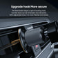 Car vent wireless charger holder with secure rotating hook and textured knob base