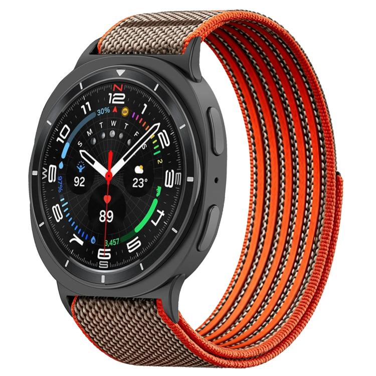 Airy Mixed Nylon Loop Metal Connector Watch Band, For Galaxy Watch9 / 8 / 8 Classic