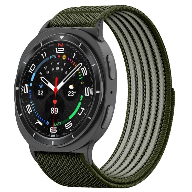 Airy Mixed Nylon Loop Metal Connector Watch Band, For Galaxy Watch9 / 8 / 8 Classic