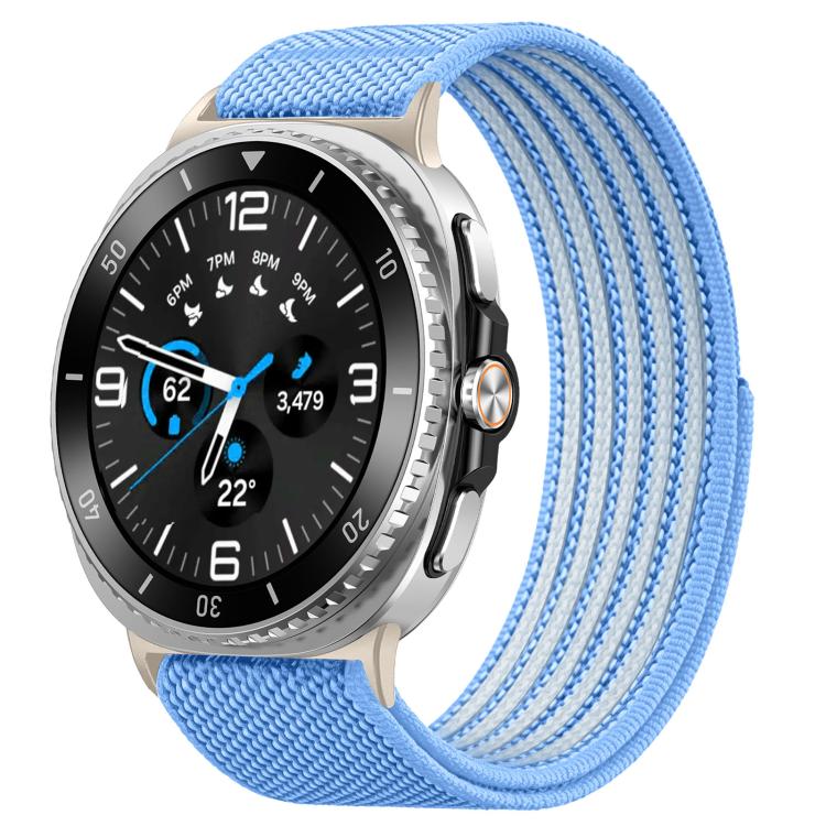 Airy Mixed Nylon Loop Metal Connector Watch Band, For Galaxy Watch9 / 8 / 8 Classic