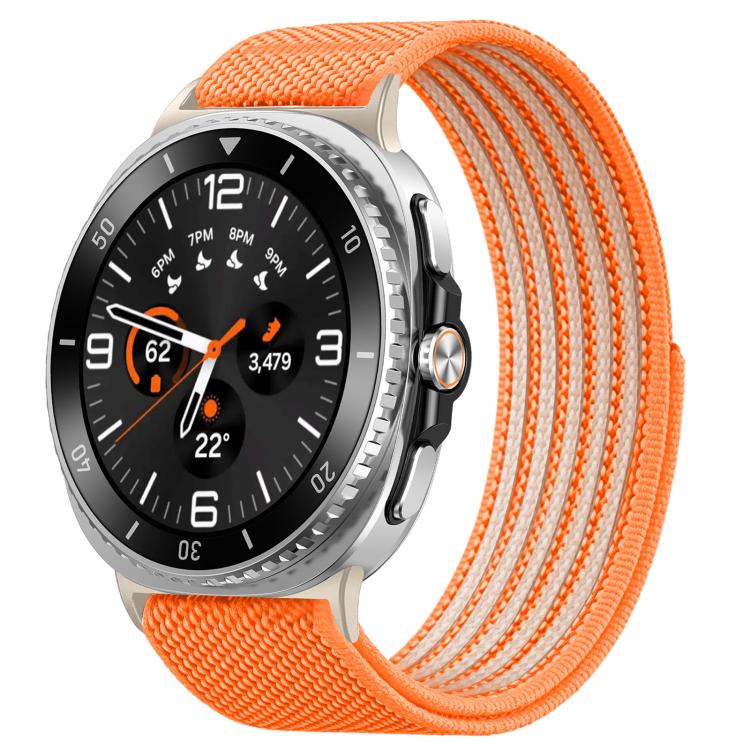 Airy Mixed Nylon Loop Metal Connector Watch Band, For Galaxy Watch9 / 8 / 8 Classic