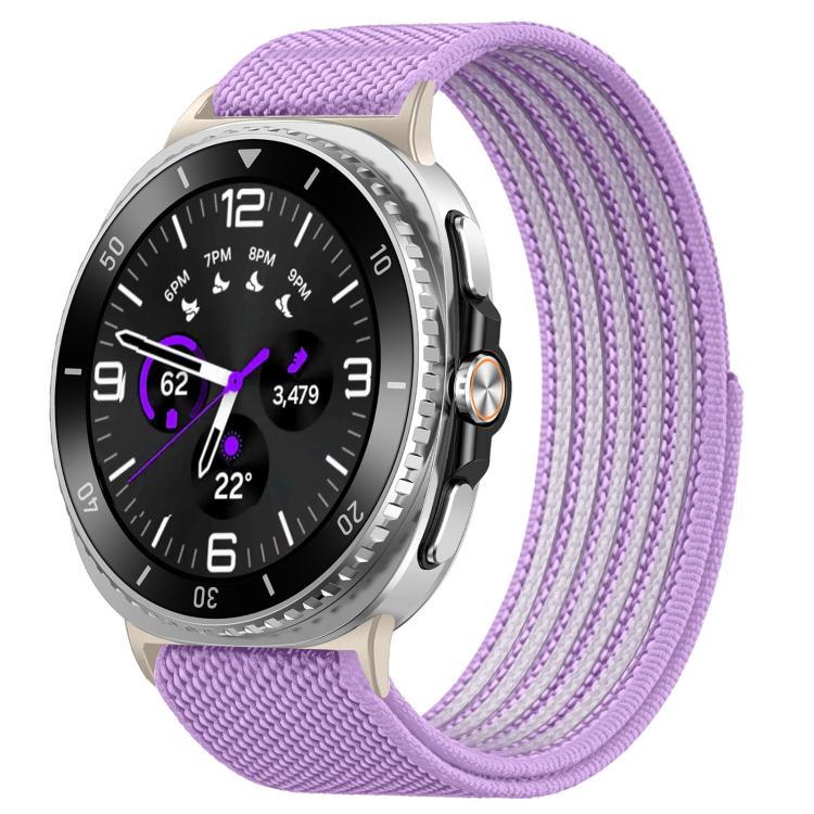 Airy Mixed Nylon Loop Metal Connector Watch Band, For Galaxy Watch9 / 8 / 8 Classic