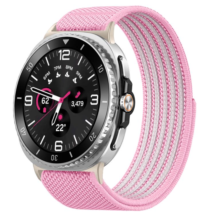 Airy Mixed Nylon Loop Metal Connector Watch Band, For Galaxy Watch9 / 8 / 8 Classic