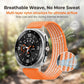 Airy Mixed Nylon Loop Metal Connector Watch Band, For Galaxy Watch9 / 8 / 8 Classic