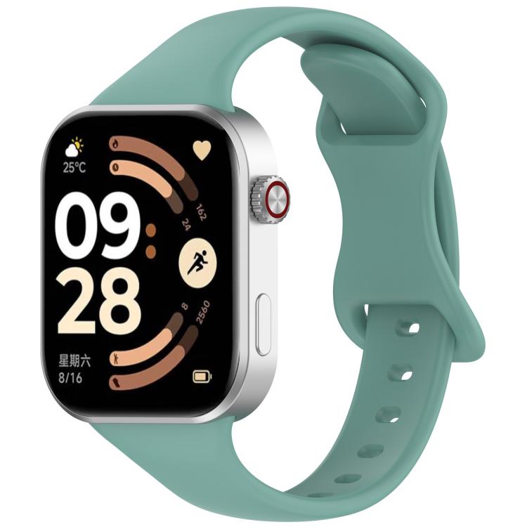 Slim Butterfly Buckle Solid Color Silicone Watch Band, For Xiaomi Band 10 Pro / Redmi Watch 6 / 5