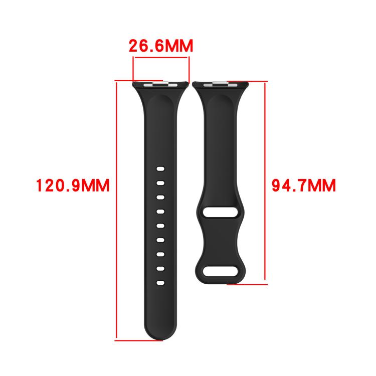 Slim Butterfly Buckle Solid Color Silicone Watch Band, For Xiaomi Band 10 Pro / Redmi Watch 6 / 5