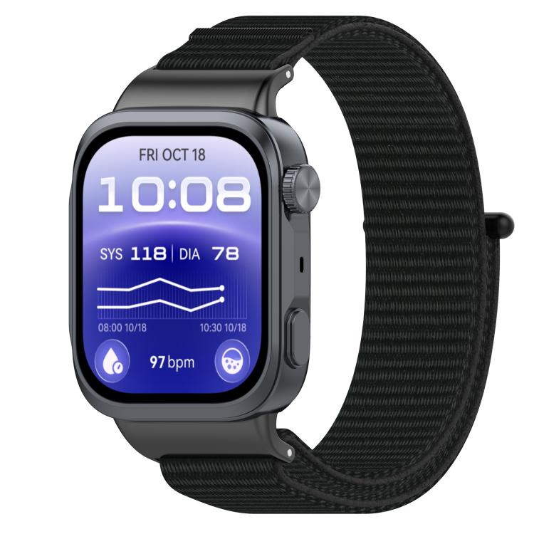 Nylon Loop Hook and Loop Fastener Watch Band, For Huawei Watch D3