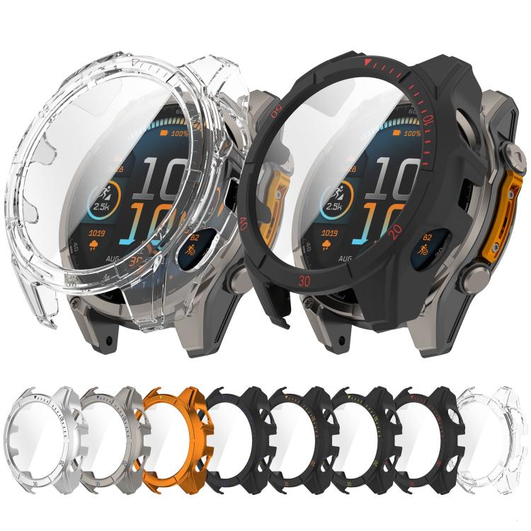Premium Tempered Glass Film Integrated PC Watch Case, For Garmin Fenix 9 51mm, For Garmin Fenix 9 47mm, For Garmin Fenix 9 43mm
