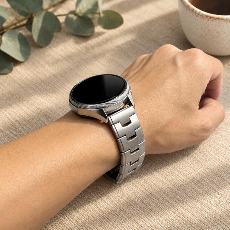 Oracle Design Push Button Folding Clasp Titanium Alloy Watch Band, 20mm, 22mm
