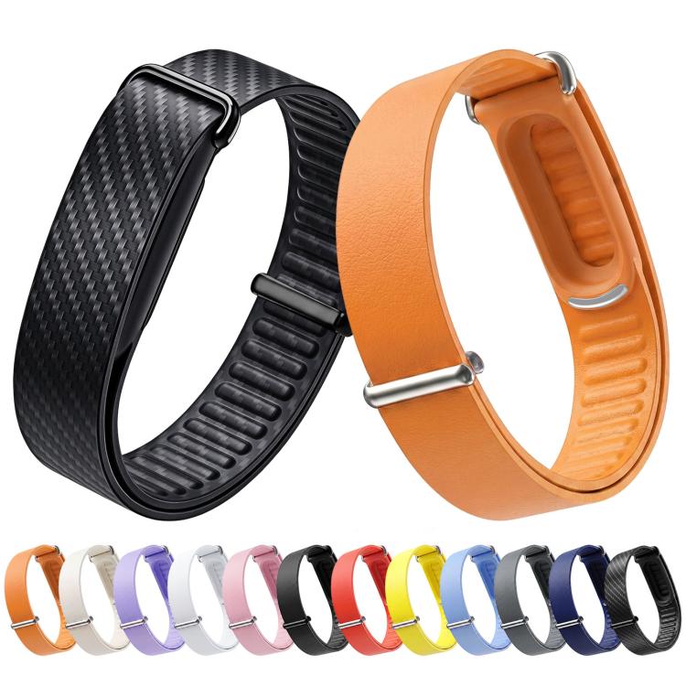 TPU Frame Integrated Microfiber Leather Loop Watch Band, For Google Fitbit Air