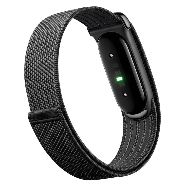 TPU Frame Integrated Nylon Hybrid Silicone Loop Watch Band, For Google Fitbit Air
