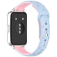 Laser Engraved Star Two Tone Reverse Buckle Silicone Watch Band, For Huawei Band 11 / Band 11 Pro