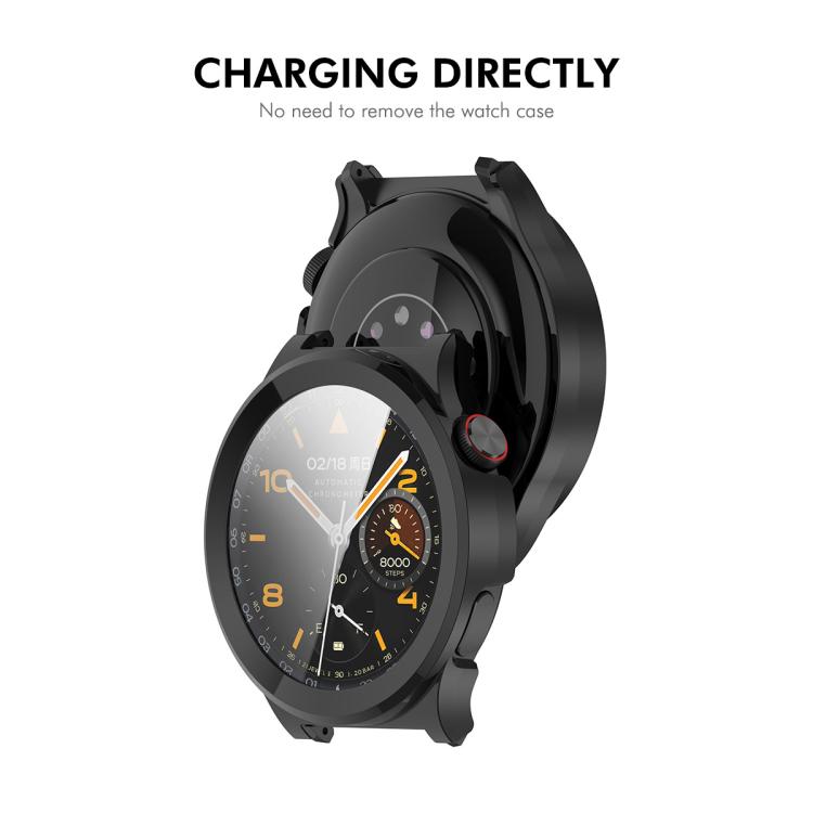 ENKAY Hat-Prince Full Coverage Tempered Glass Film Integrated PC Watch Case, For vivo Watch 6