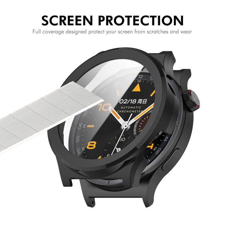 ENKAY Hat-Prince Full Coverage Tempered Glass Film Integrated PC Watch Case, For vivo Watch 6