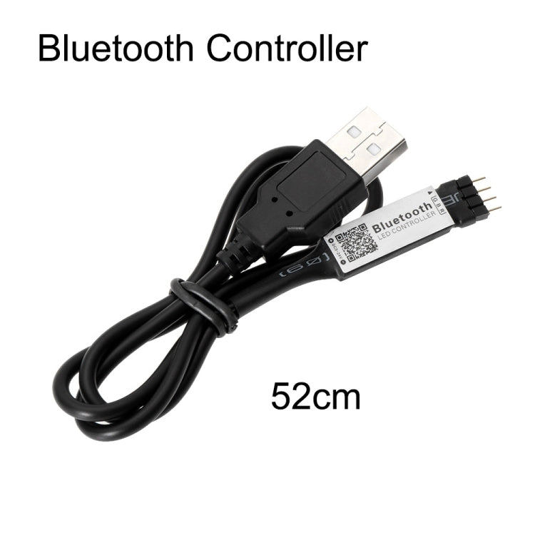 Bluetooth controller USB cable, 52cm length marking on inline control module